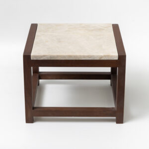Taj Mahal Quartzite | Timber Framed Side Table