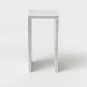 Bianco Carrara Marble Side Table
