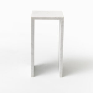 Bianco Carrara Marble Side Table