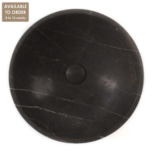 Pietra Grey Limestone Round Honed Stone Bowl SS04