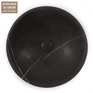 Pietra Grey Limestone Round Honed Stone Bowl SS07