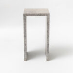 Tundra Grey Marble Side Table