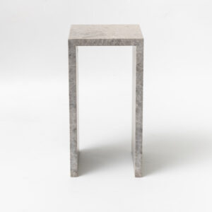 Tundra Grey Marble Side Table